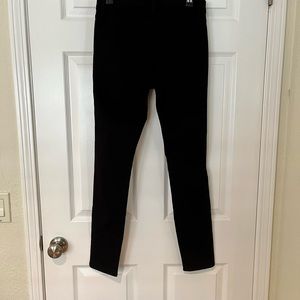 Frame Denim Black Ripped Skinny Jeans